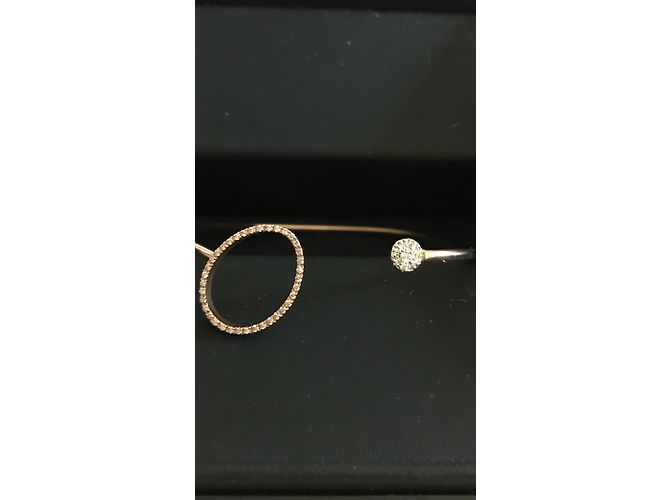 Autre Marque Bracciale semi rigido ZOCCAI in oro rosa e diamanti D'oro - vista 5
