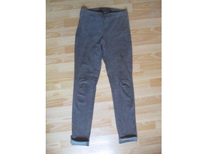 Ventcouvert Jogginghose aus Lammleder Grau - Ansicht 3