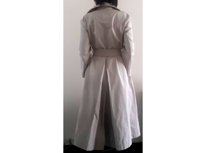 Gabardina Giorgio Armani Beige de Algodón - vista 4