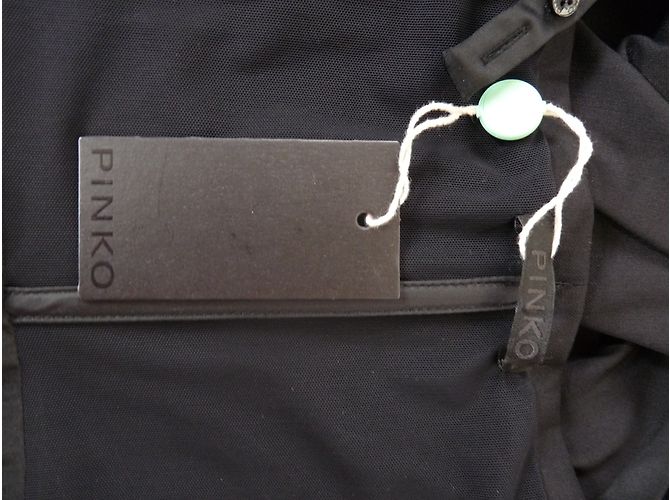 Abito Pinko in lana e raso nero - vista 8