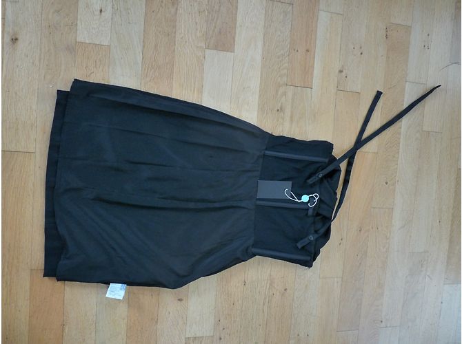 Abito Pinko in lana e raso nero - vista 9