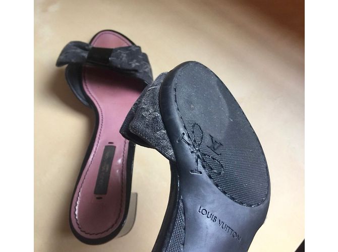 Louis Vuitton Maultiere Anthrazitgrau - Ansicht 4