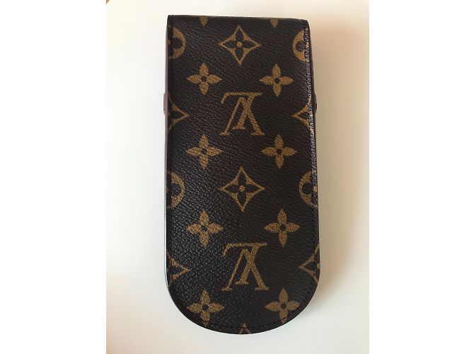 Louis Vuitton Etui / Etui für Brille oder Stifthalter Braun Beige - Ansicht 2