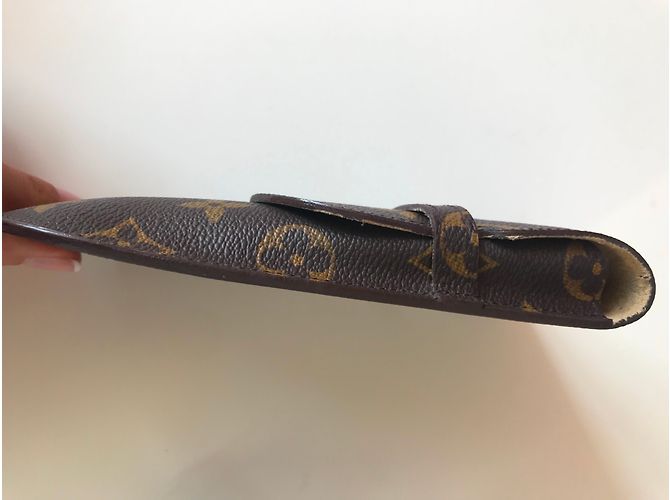 Louis Vuitton Etui / Etui für Brille oder Stifthalter Braun Beige - Ansicht 4