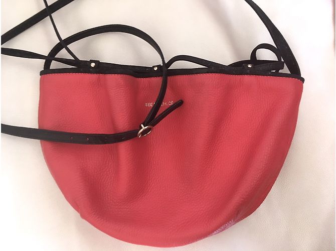 Borsa Satchel See by Chloé in Pelle Rosa Arancio - vista 5