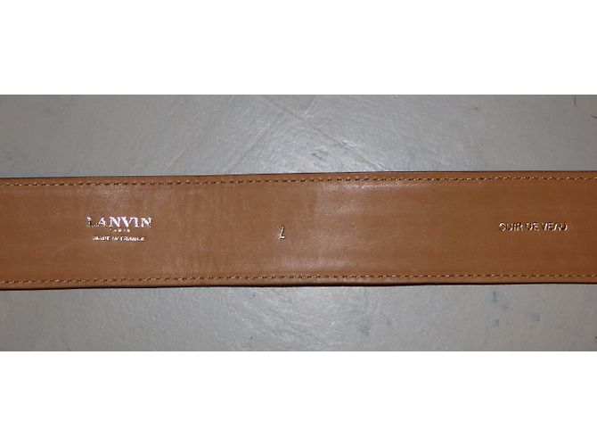 Lanvin Gürtel aus Kalbsleder Kamelbraun Hellbraun Karamell - Ansicht 3
