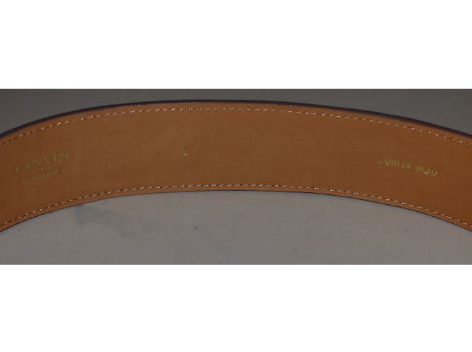 Lanvin Gürtel aus Kalbsleder Kamelbraun Hellbraun Karamell - Ansicht 5