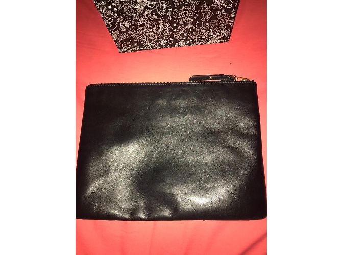 Clutch Zadig & Voltaire in pitone e agnello nero - vista 5