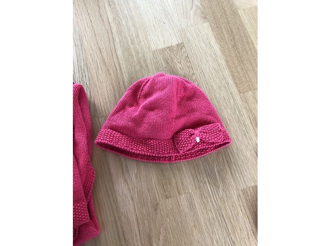 Tartine et Chocolat Chapéus Gorros Luvas Bordeaux - vista 2