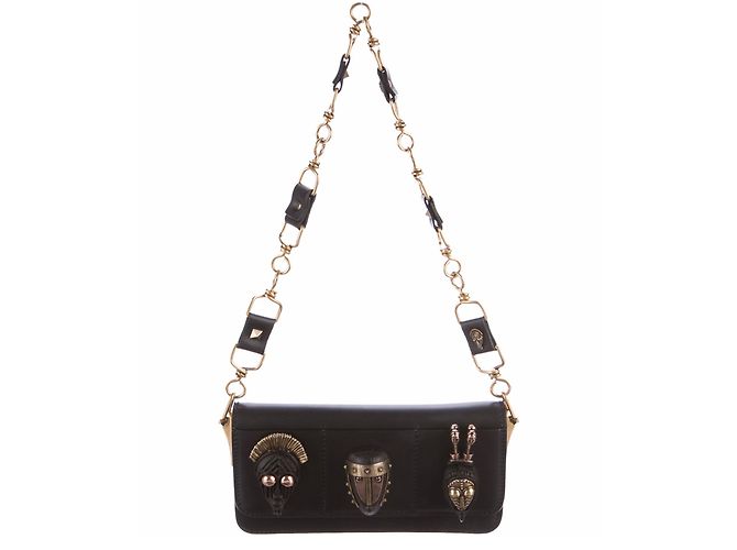 Borsa a mano Valentino Garavani in pelle nera Nero - vista 3