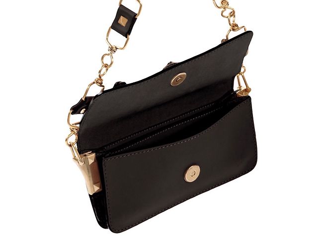 Borsa a mano Valentino Garavani in pelle nera Nero - vista 5