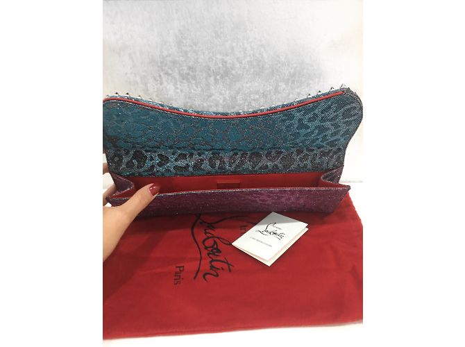 Christian Louboutin Pigalle Spikes Clutch Multicolore - vista 3