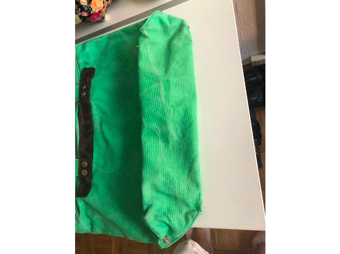 Borsa tote Marc by Marc Jacobs in cotone verde - vista 2