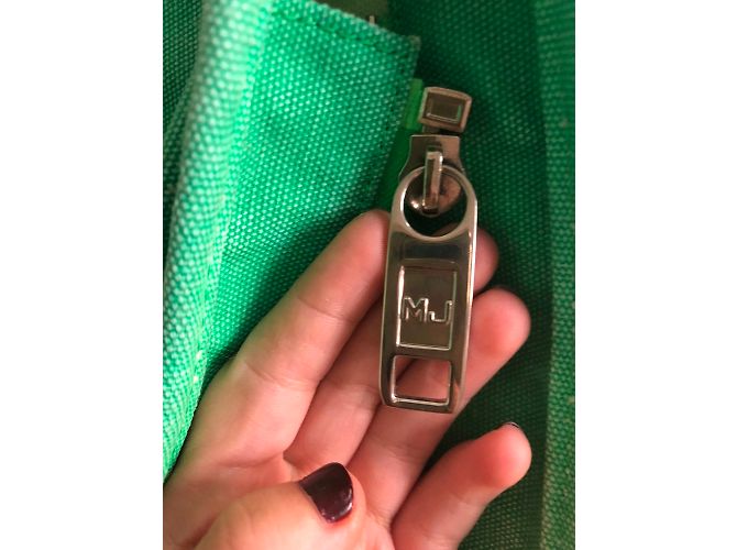 Borsa tote Marc by Marc Jacobs in cotone verde - vista 5