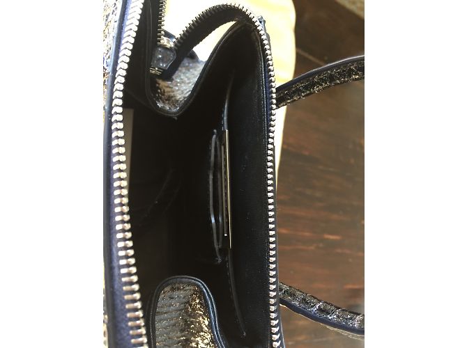 Borsa La Perla Python nera metallizzata Nero - vista 3