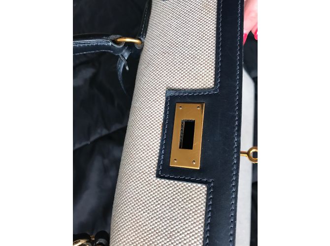 Kelly Hermès Handtaschen Marineblau - Ansicht 11