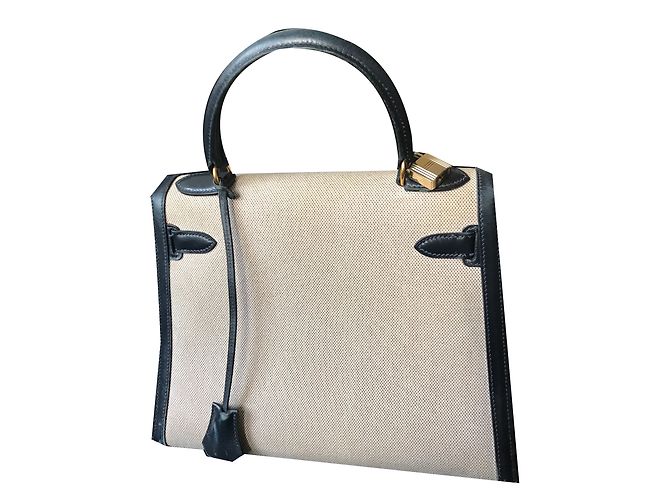 Kelly Hermès Handtaschen Marineblau - Ansicht 2