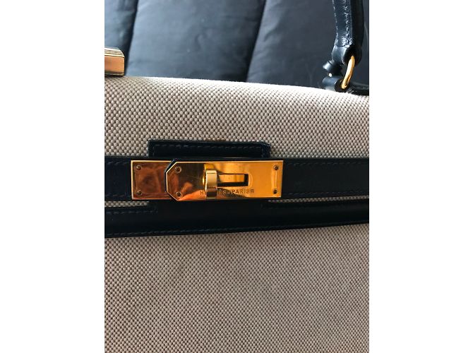Kelly Hermès Handtaschen Marineblau - Ansicht 3