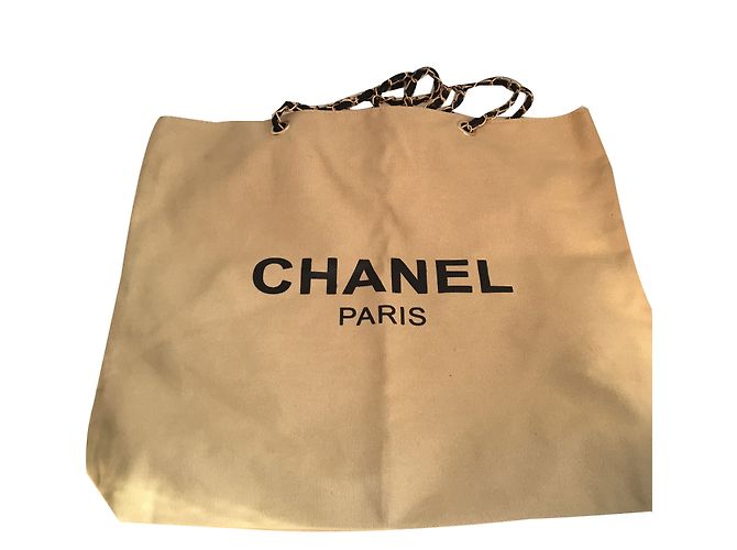 Chanel Cabas Beige - vue 3