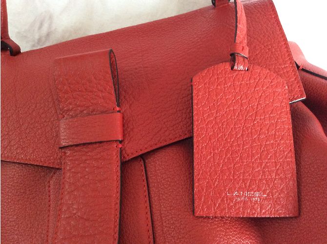 Borsa a mano Lancel Charlie in pelle rossa Rosso - vista 3