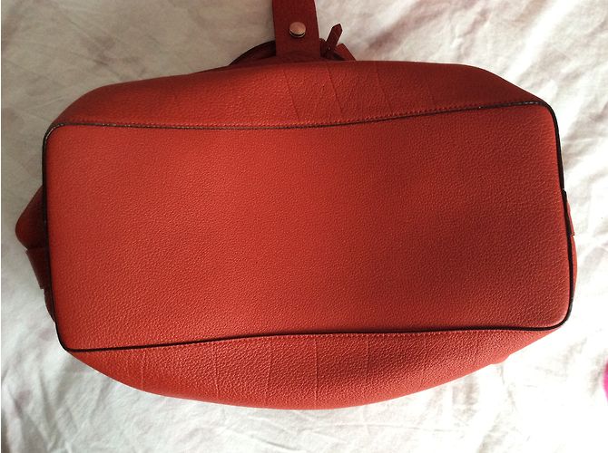 Borsa a mano Lancel Charlie in pelle rossa Rosso - vista 8
