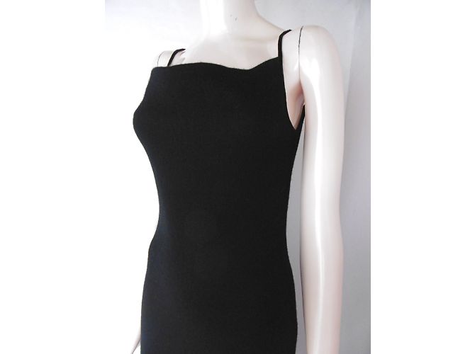 Yohji Yamamoto - Wolles, bodenlanges Kleid - Ansicht 12