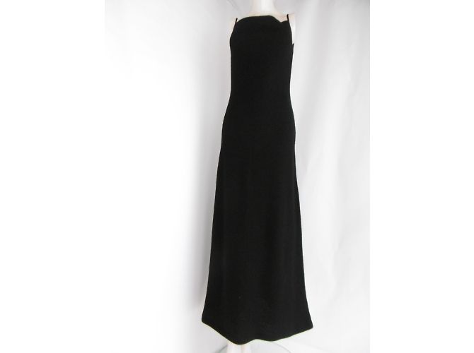 Yohji Yamamoto - Wolles, bodenlanges Kleid - Ansicht 14