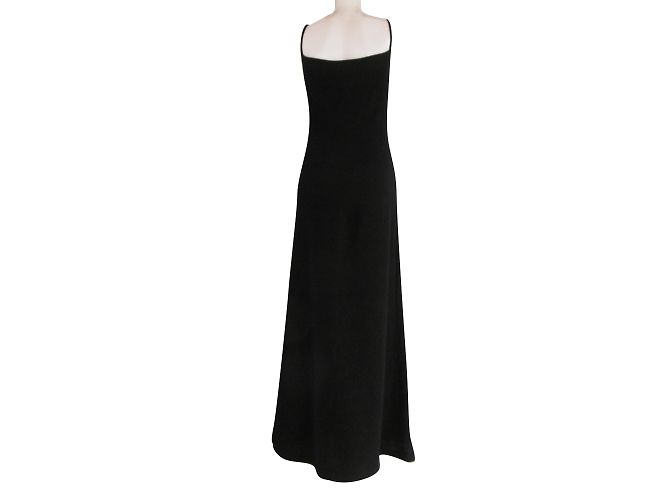 Yohji Yamamoto - Wolles, bodenlanges Kleid - Ansicht 2