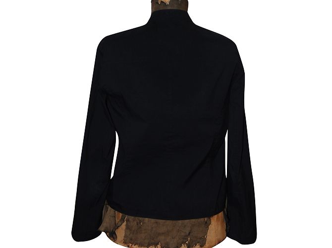 Chaqueta Biker Barbara Bui de algodón negro - vista 2