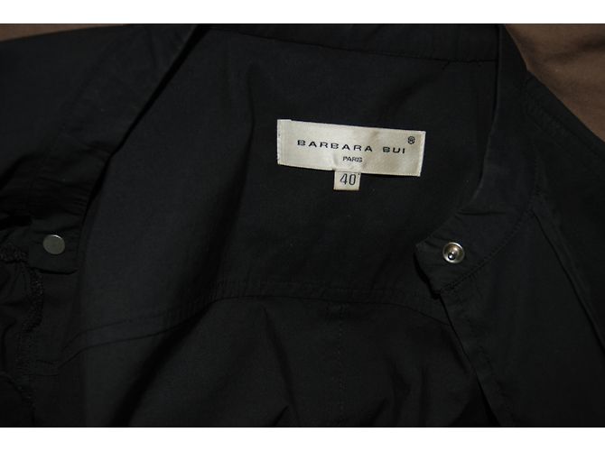 Chaqueta Biker Barbara Bui de algodón negro - vista 3