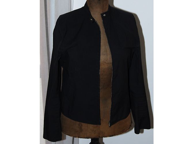 Chaqueta Biker Barbara Bui de algodón negro - vista 4
