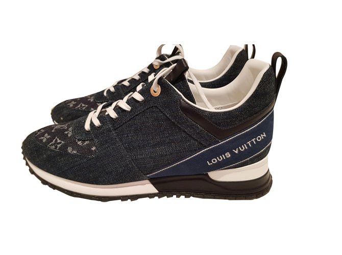 Louis Vuitton sneakers Navy blue Denim ref.79586 - Joli Closet