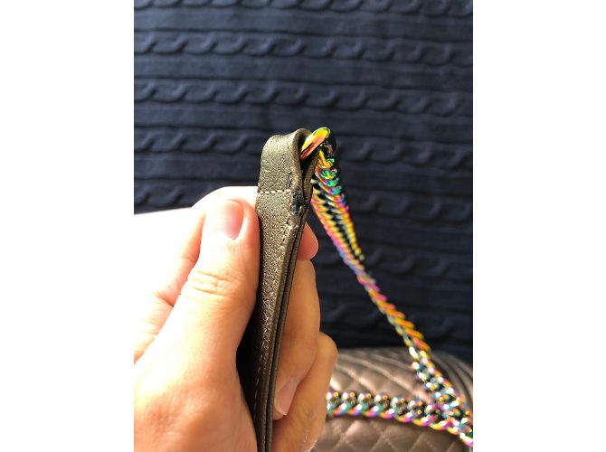 Borsa Chanel Bronze Mermaid Boy in Old medium e Rainbow Hardware Bronzo - vista 10