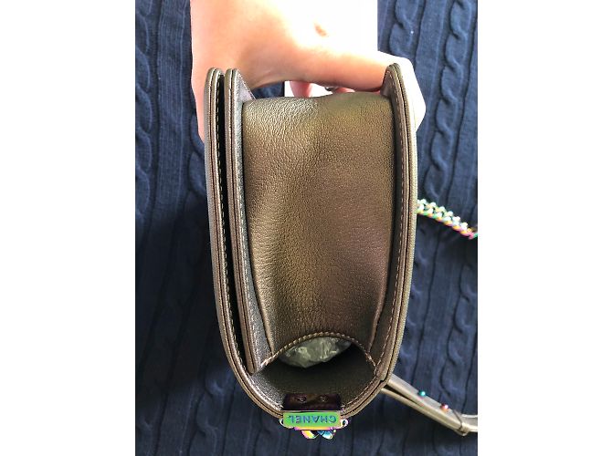 Borsa Chanel Bronze Mermaid Boy in Old medium e Rainbow Hardware Bronzo - vista 9