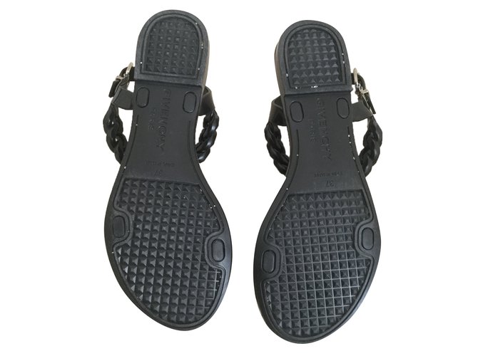 Sandali Givenchy in gomma nera Nero - vista 2