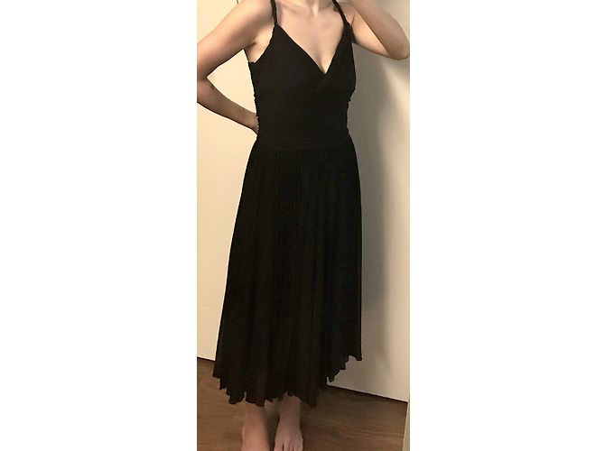 Bailarina BCBG Max Azria Shirred Black Negro - vista 8