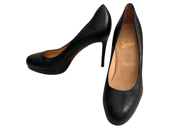 Décolleté Christian Louboutin in pelle nera Nero - vista 2
