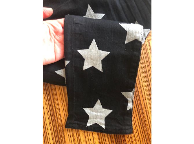 Jeans Saint Laurent con estampado de estrellas negras Negro - vista 10