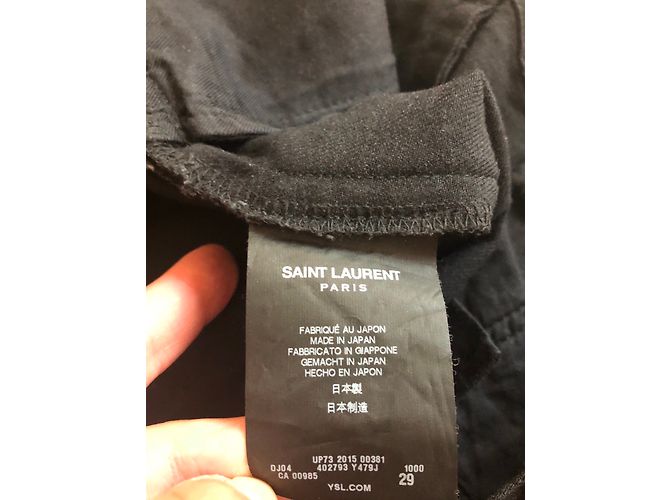 Jeans Saint Laurent con estampado de estrellas negras Negro - vista 6