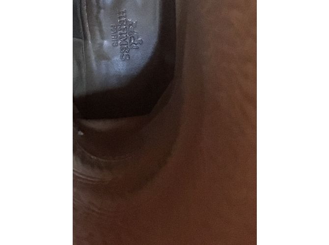 Kelly Hermès Jumping Stiefel Leder Caramel Karamell - Ansicht 8