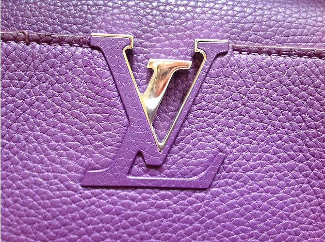 Capucines Louis Vuitton nasturzio Porpora - vista 2