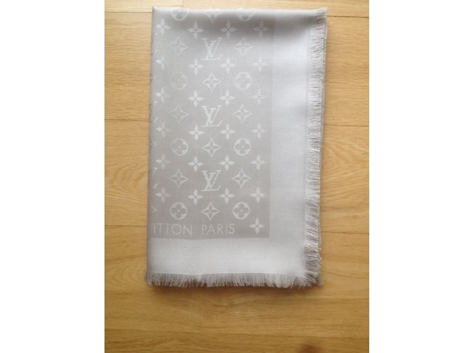 Bufanda del monograma de Louis Vuitton Beige - vista 2