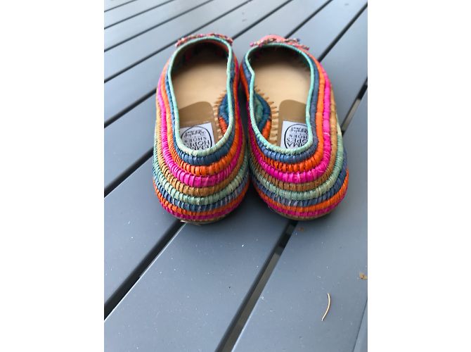 Autre Marque Sapatilhas de ballet multicoloridas em corda Multicor - vista 4