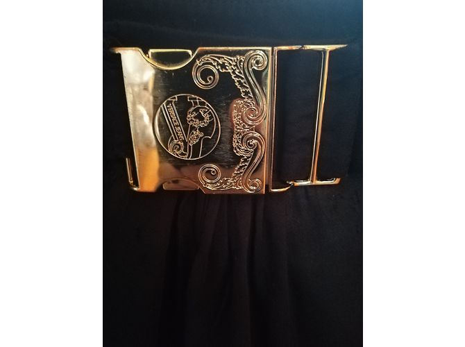 Completo gonna Versace nero in cotone - vista 2