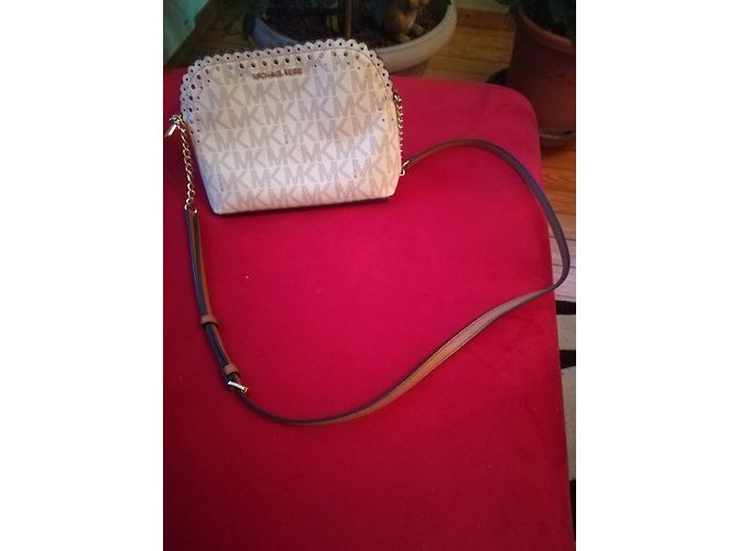 Borsa Michael Kors in pelle bianca Bianco - vista 2