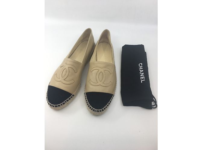 Chanel Espadrilles Black Beige - view 2