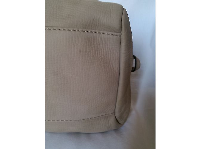 Borsa Hugo Boss in pelle beige - vista 11