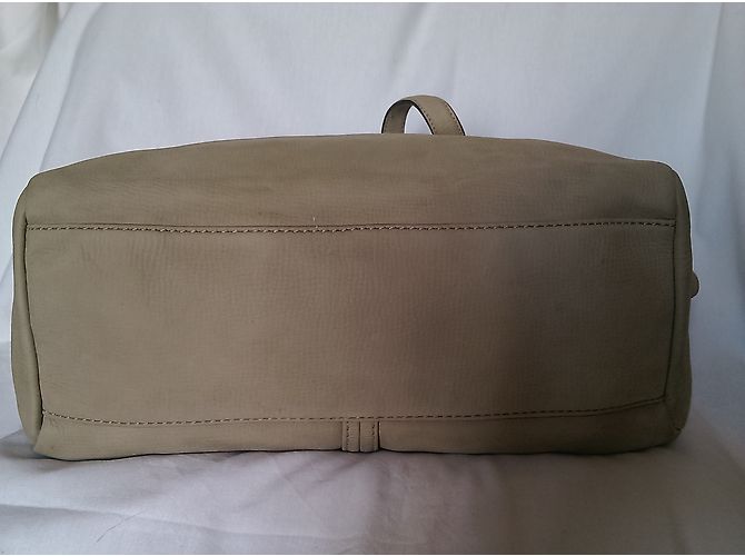 Borsa Hugo Boss in pelle beige - vista 13