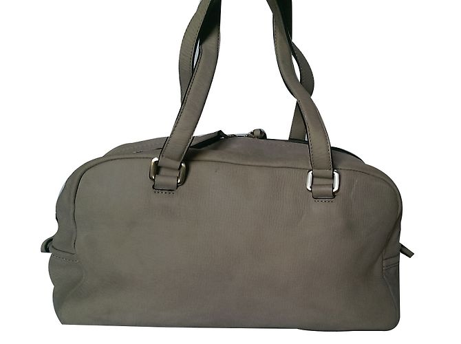 Borsa Hugo Boss in pelle beige - vista 2