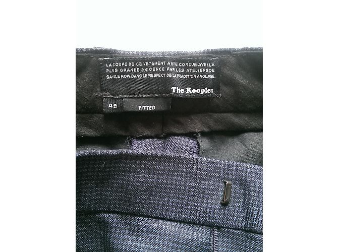 The Kooples Blue Wool Houndstooth Suit - view 11